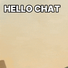 a man wearing headphones and sunglasses has the words hello chat written on his face