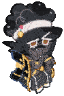 a cartoon character with a mustache and a bandage on his head .