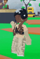 a girl in a video game with the name wickedaar2 on it