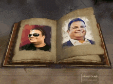 a book is open to a page that says photolab on it