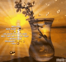 Glass Of Sunshine On The Beach Welcome New Year GIF