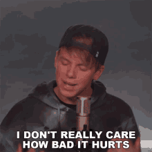 I Dont Really Care How Bad It Hurts Carson Lueders GIF - I Dont Really Care How Bad It Hurts Carson Lueders You Broke Me First GIFs