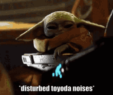 Disturbed Baby Yoda Toyoda GIF - Disturbed Baby Yoda Toyoda Disturbed Toyoda Noises GIFs