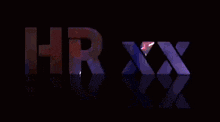 a purple background with the words hr xx