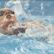Back Stroke Swimming Olympics GIF - Back Stroke Swimming Olympics Splash GIFs