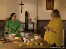 Two Fat Ladies Cooking GIF - Two Fat Ladies Cooking Dance GIFs