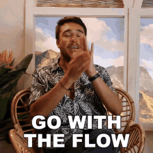 Go With The Flow Ricardo Salusse GIF - Go With The Flow Ricardo Salusse All Star Shore GIFs
