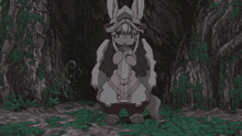 nanachi sit tired exhausted anime