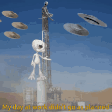 Bad Day Alien Invasion GIF - Bad Day Alien Invasion Want To Get Away GIFs