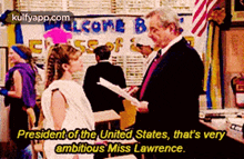 Ofpresidentof The United States, That'S Veryambitious Miss Lawrence.Aasy.Gif GIF