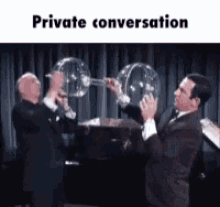 Cone Of Silence Private Conversation GIF - Cone Of Silence Private Conversation Science GIFs