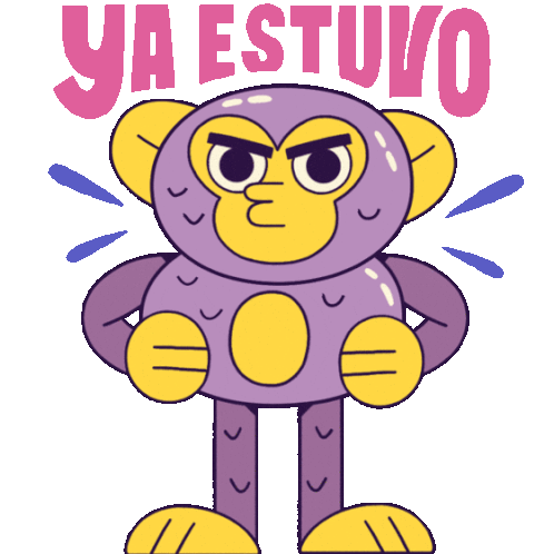 Monkey Says "Enough Is Enough" In Spanish. Sticker - Mono Monito Monkey Cute Stickers