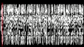 a black and white image with a red line in the middle of the image
