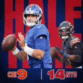 a poster for a giants and bears game