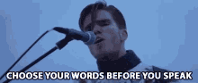 Choose Your Words Before You Speak Warning GIF