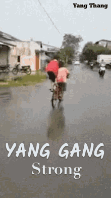 Yang Gang Strong Biking GIF - Yang Gang Strong Yang Gang Biking GIFs