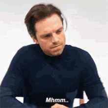 Sebastian Stan Thinking GIF - Sebastian Stan Thinking Thinking Face GIFs