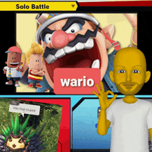 Wario Smash Ultimate GIF - Wario Smash Ultimate Riki GIFs