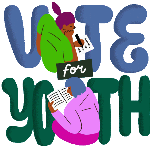 Vote For Youth Go Vote Sticker - Vote For Youth Go Vote Youth Vote Stickers