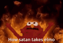 Elmo Fire GIF - Elmo Fire Satan GIFs