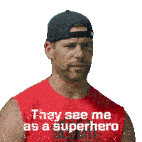 They See Me As A Superhero Chris C Sticker - They See Me As A Superhero Chris C Canadas Ultimate Challenge Stickers