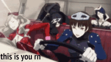 Goodnight Lucy Persona Driveing GIF - Goodnight Lucy Persona Driveing Persona Morgana Car GIFs