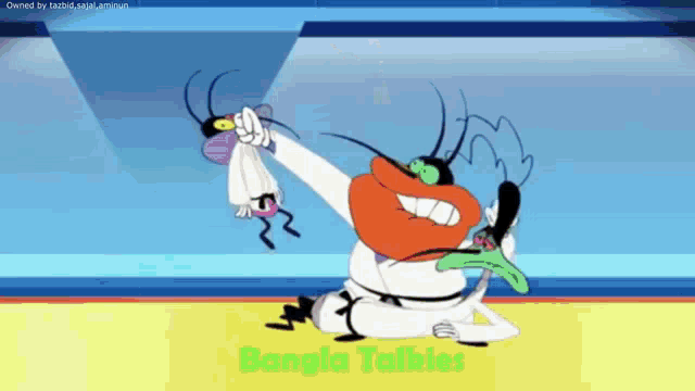Cartoon Network Oggy And The Cockroaches GIF - Cartoon Network Oggy And The  Cockroaches Fighting - Discover & Share GIFs