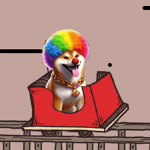 Clown Dog Idoge GIF