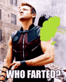 Who Farted Hawkeye GIF - Who Farted Hawkeye Avengers GIFs
