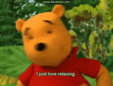The Book Of Pooh Pooh GIF - The Book Of Pooh Pooh I Just Love Relaxing GIFs