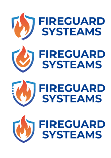 several logos for fireguard systems are shown