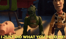 Toy Story Rex GIF - Toy Story Rex I Just Did What You Told Me GIFs