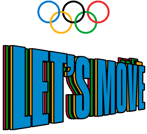 Let'S Move Olympics Sticker - Let'S Move Olympics Get Fit Stickers