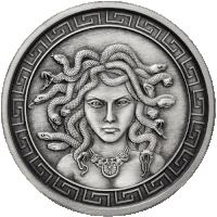 Medusa Coin Sticker