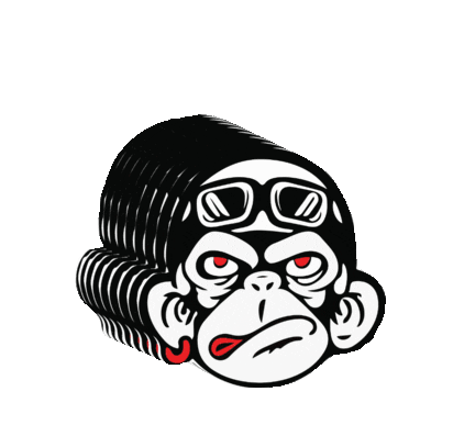 Monkey High Sticker - Monkey High Mono Stickers