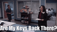 Greys Anatomy Amelia Shepherd GIF - Greys Anatomy Amelia Shepherd Are My Keys Back There GIFs