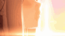 a close up of a person 's face with the sun shining through the window