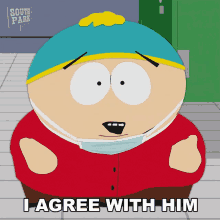 I Agree With Him Eric Cartman GIF