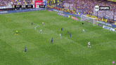 a soccer game is being shown on tnt sports channel