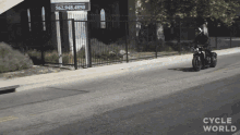 Driving With High Speed Cycle World GIF