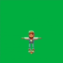 a cartoon boy wearing a hoodie and a hat with the word subway on it .