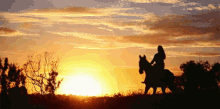 Sunset Riding Horses GIF - Sunset Riding Horses Goodnight GIFs