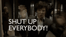 Sherlock Shut Up GIF - Sherlock Shut Up Benedict Cumberbatch GIFs