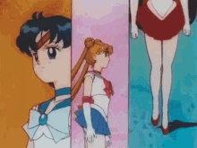 Sailor Moon Sailor Mercury GIF - Sailor Moon Sailor Mercury Sailor Mars GIFs