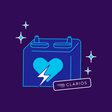 a sign that says charged and ready to care with a heart and lightning bolt