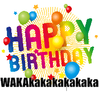 Happy Birthday Waka Sticker - Happy Birthday Waka Waka Stickers