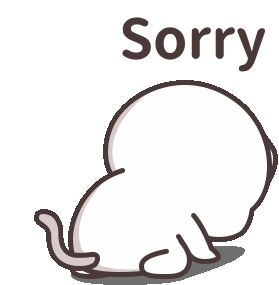 Sorry Sad Sticker - Sorry Sad My Stickers
