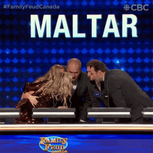 Meeting Family Feud Canada GIF - Meeting Family Feud Canada Whispering GIFs