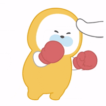 pretty cute white boxing practising