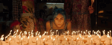 Blowing Candles Cara Delevingne GIF - Blowing Candles Cara Delevingne Isabelle GIFs